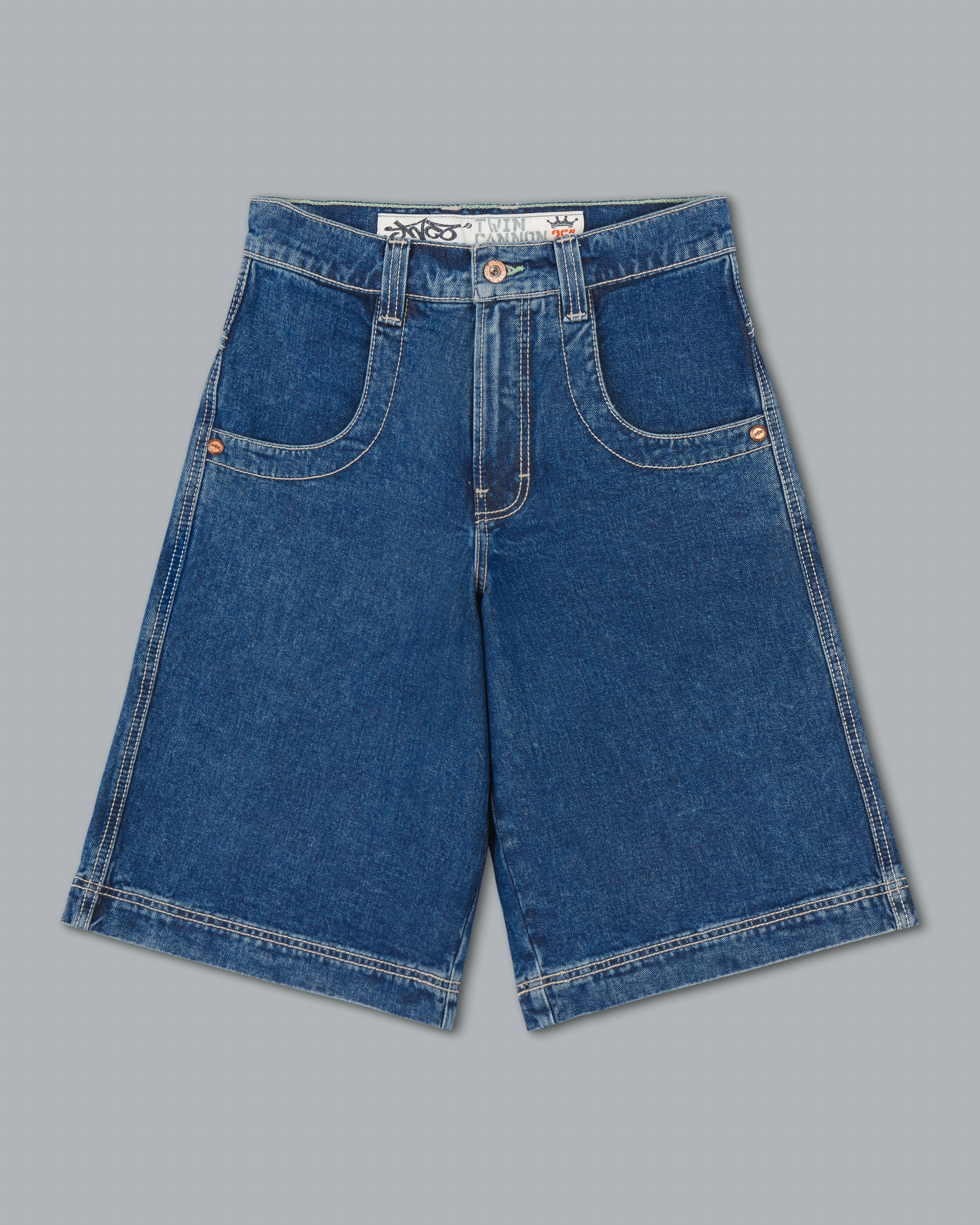 101 Twin Cannon Shorts. 14 Inseam. Dark Stone.