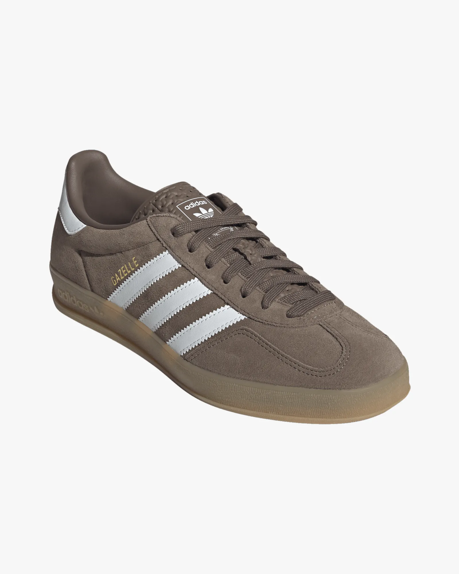 Adidas Gazelle Indoor - Earth Strata / Cloud White / Gold Metallic