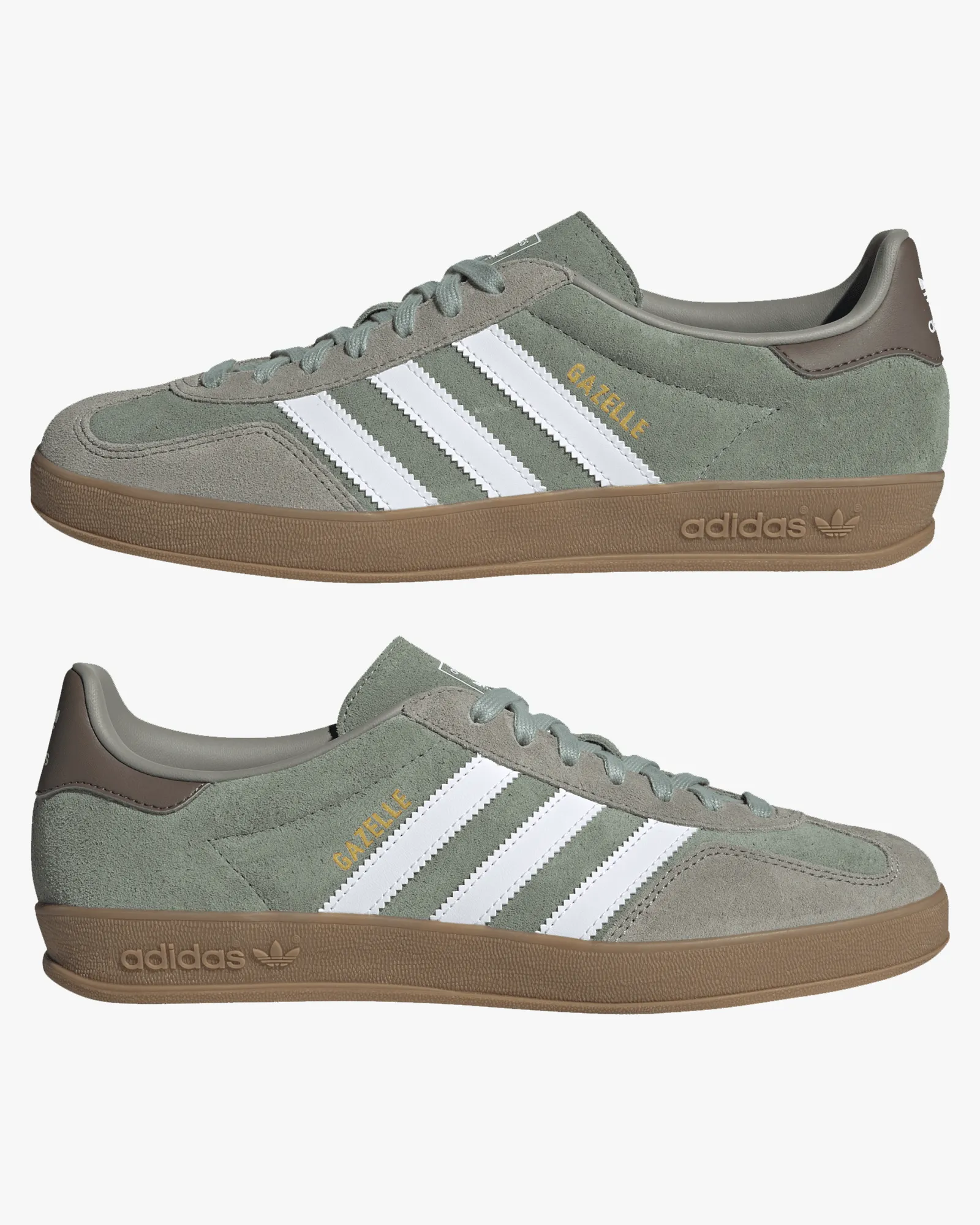 Adidas Gazelle Indoor - Silver Pebble / Silver Green / Cloud White