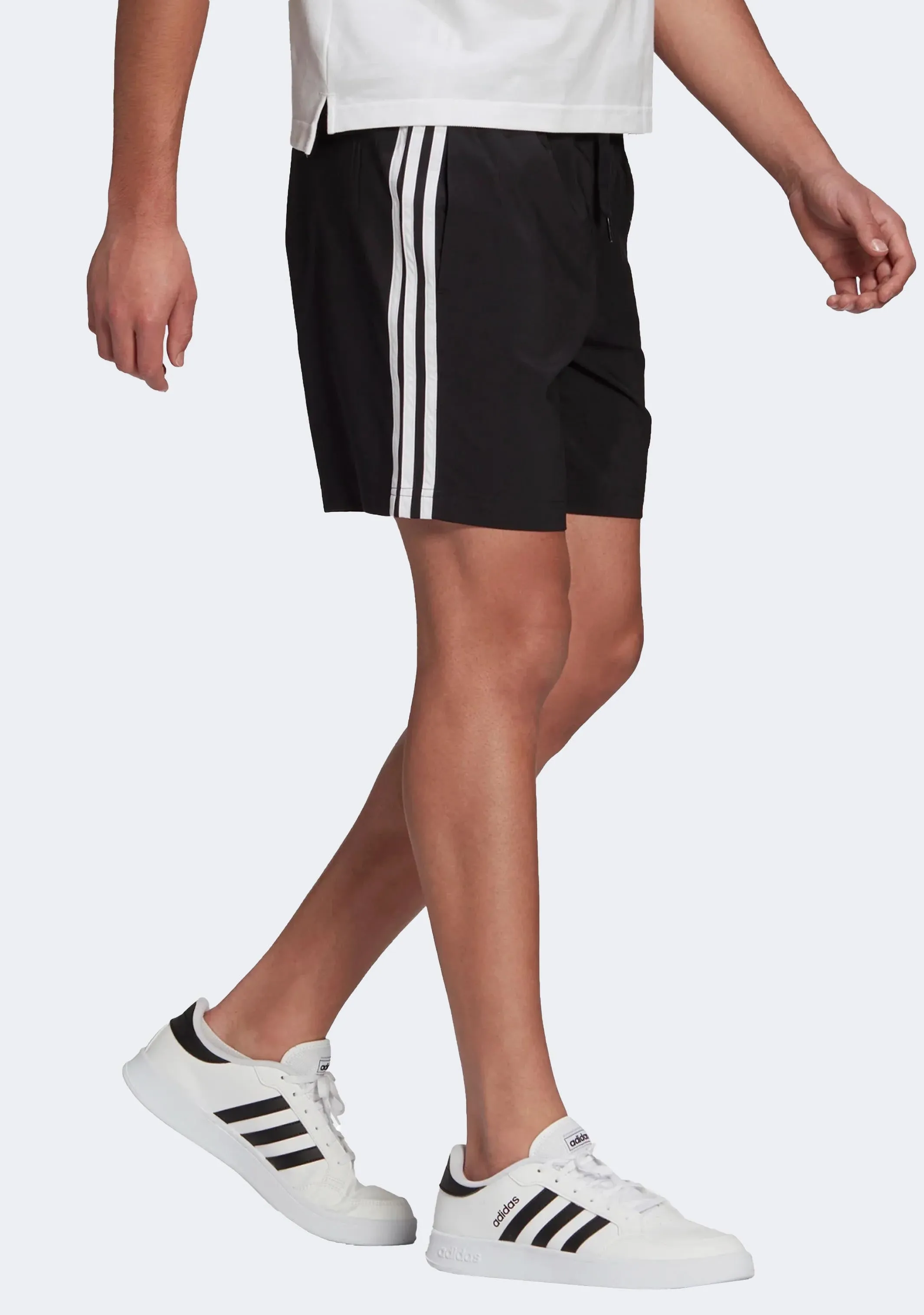 Adidas Men's Aeroready Essentials Chelsea 3-Stripe Shorts Black