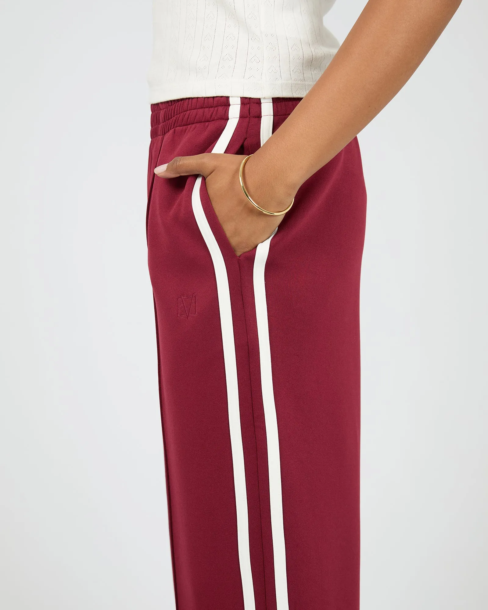 All About Eve On The Daily Track Pant Wine