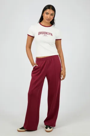 All About Eve On The Daily Track Pant Wine