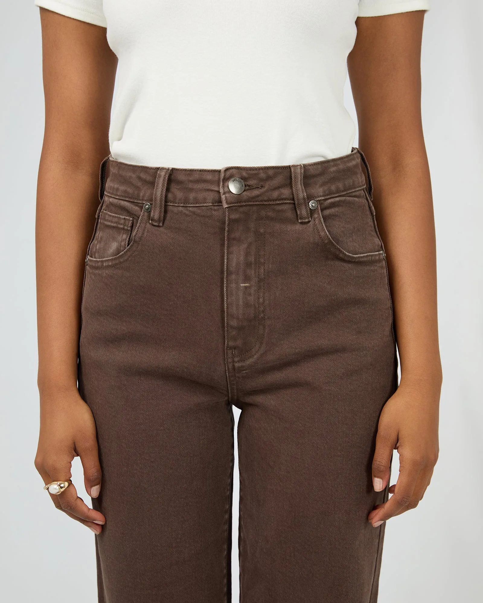 All About Eve Skye Comfort Jean Brown