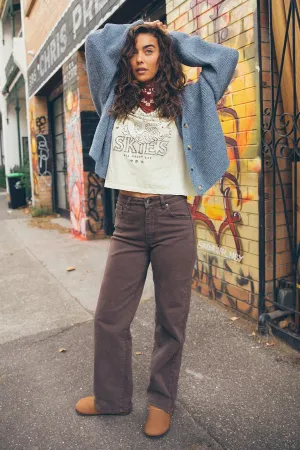 All About Eve Skye Comfort Jean Brown