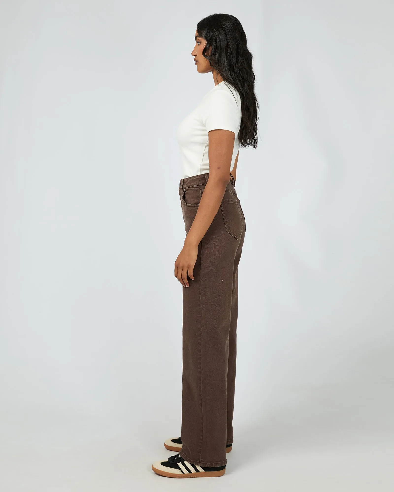 All About Eve Skye Comfort Jean Brown