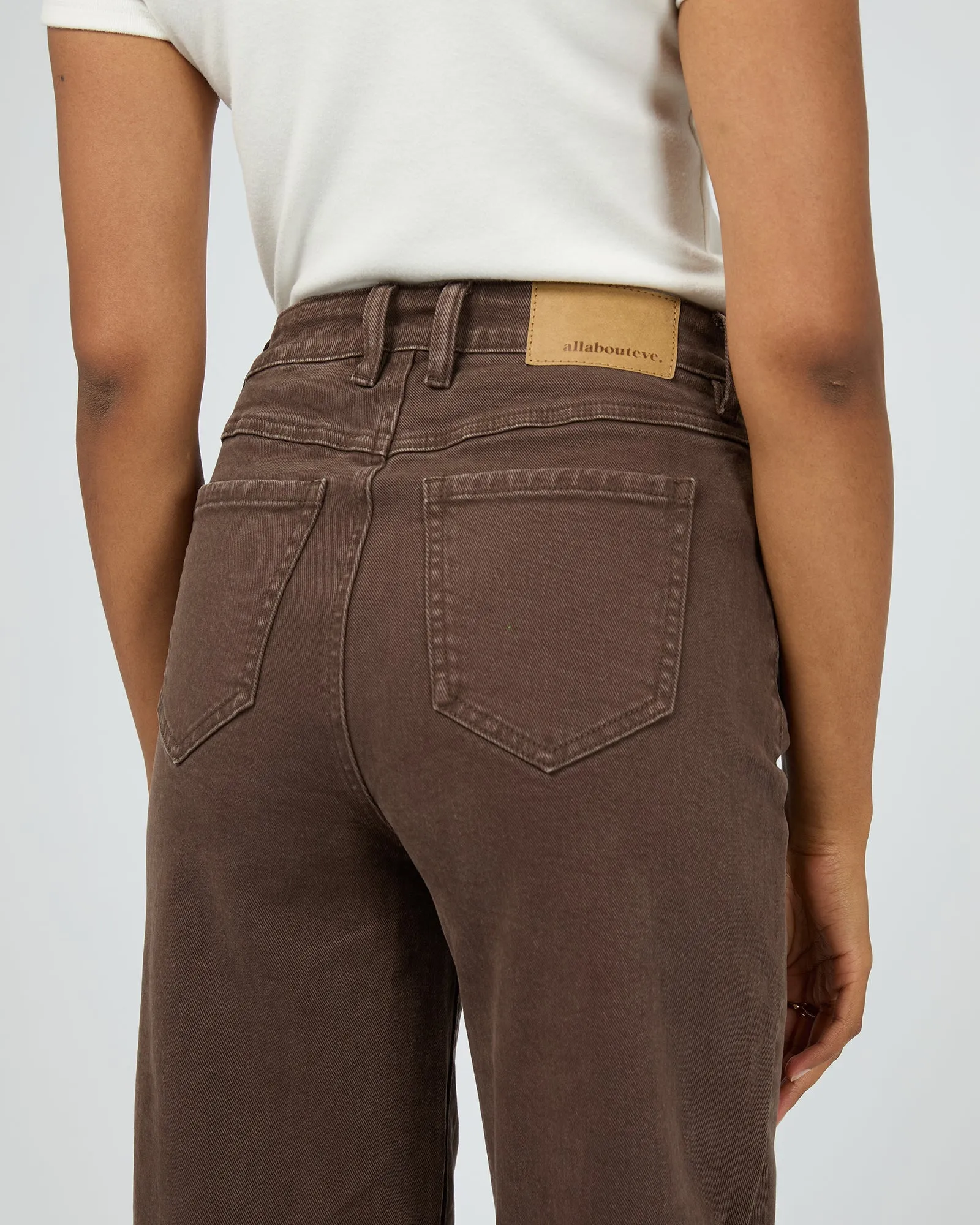 All About Eve Skye Comfort Jean Brown