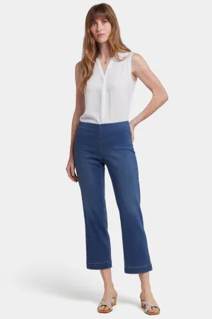 Bailey Relaxed Straight Ankle Pull-On Jeans - Valencia Surf