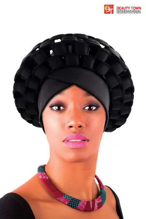 BEAUTY TOWN ELASTIC TURBAN ASO OKE AUTO GELE HEADTIE - 3 COLORS