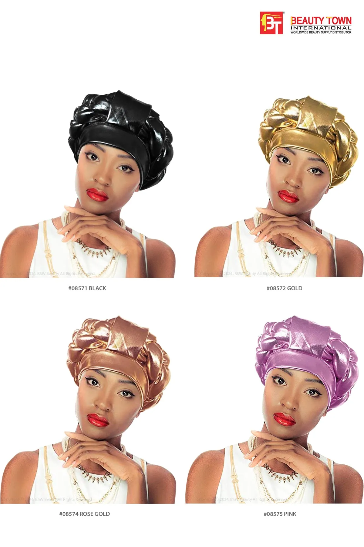 BEAUTY TOWN SATIN ASO OKE AUTO GELE HEADTIE