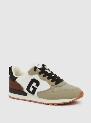 Beige Black Adax Sneakers