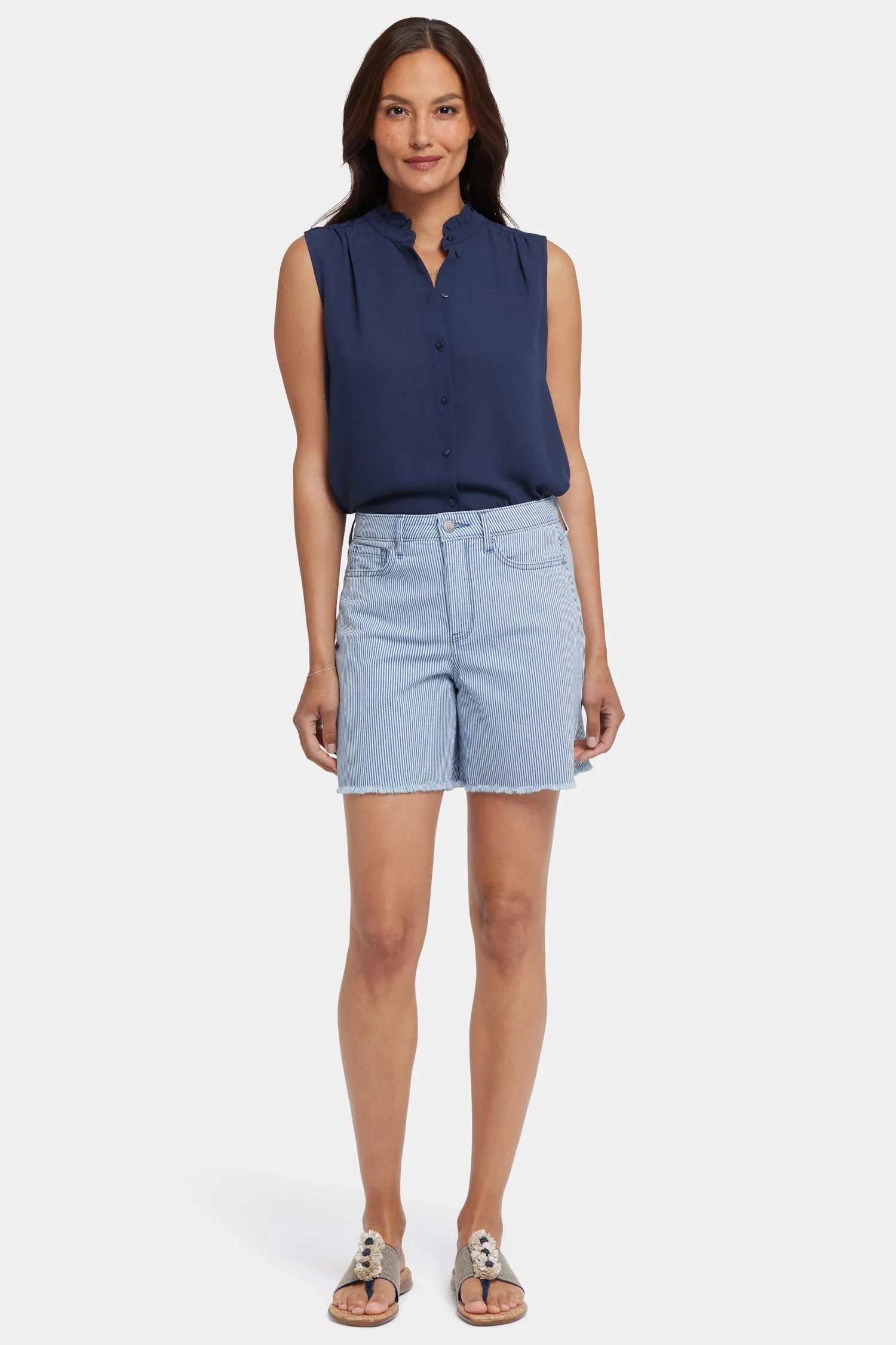 Berkyn Relaxed Denim Shorts - Merida Stripe