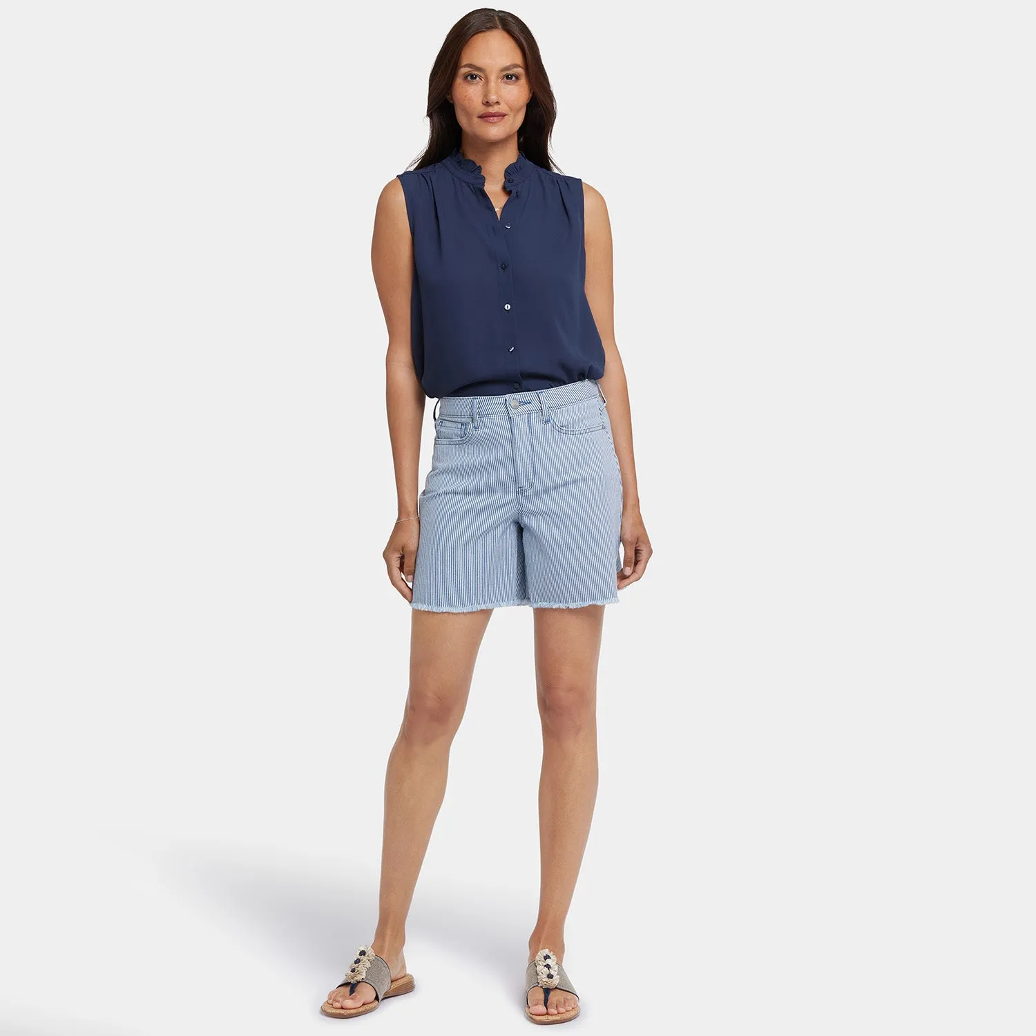 Berkyn Relaxed Denim Shorts - Merida Stripe