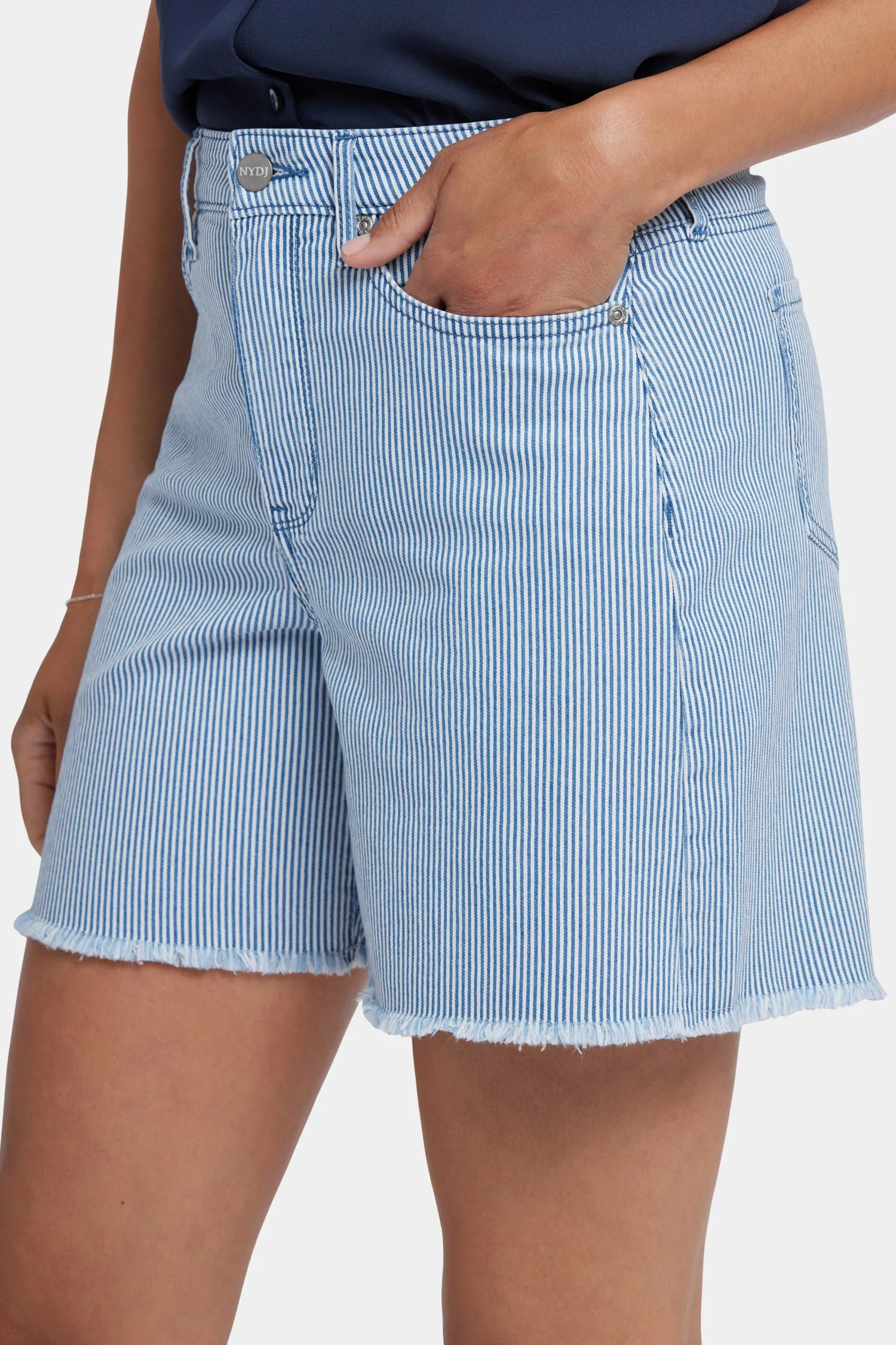 Berkyn Relaxed Denim Shorts - Merida Stripe