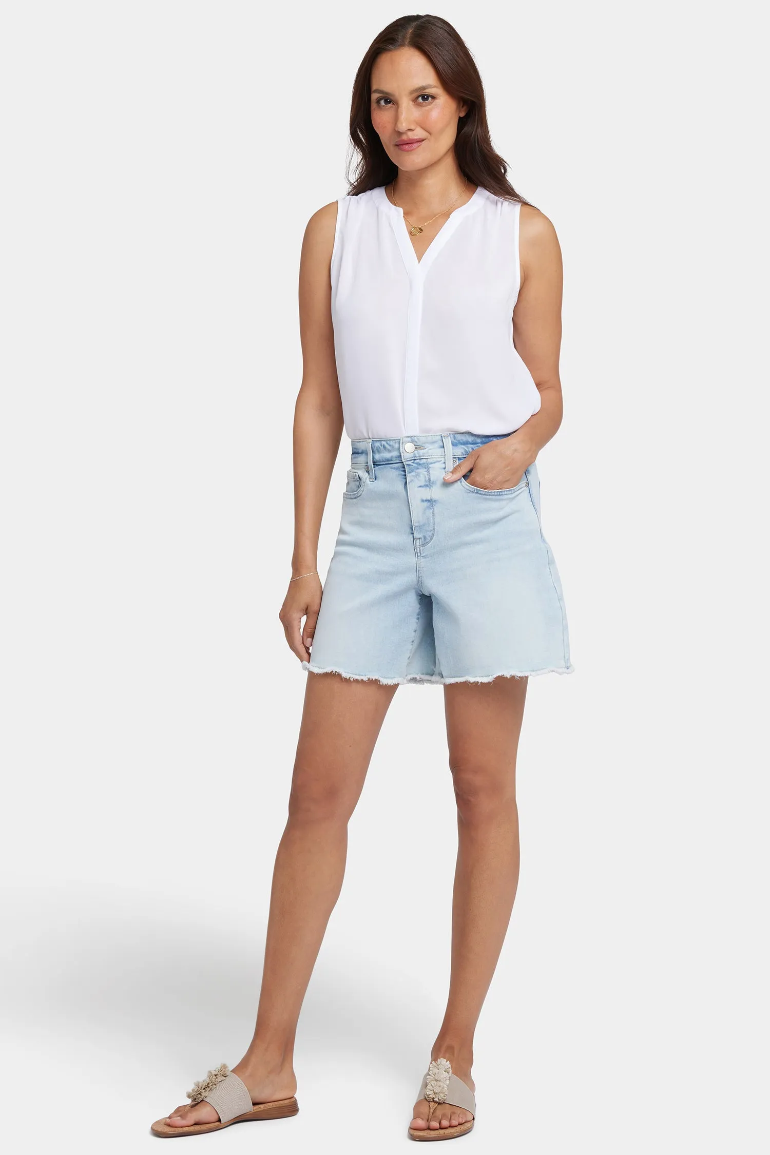 Berkyn Relaxed Denim Shorts - Pamplona Ice