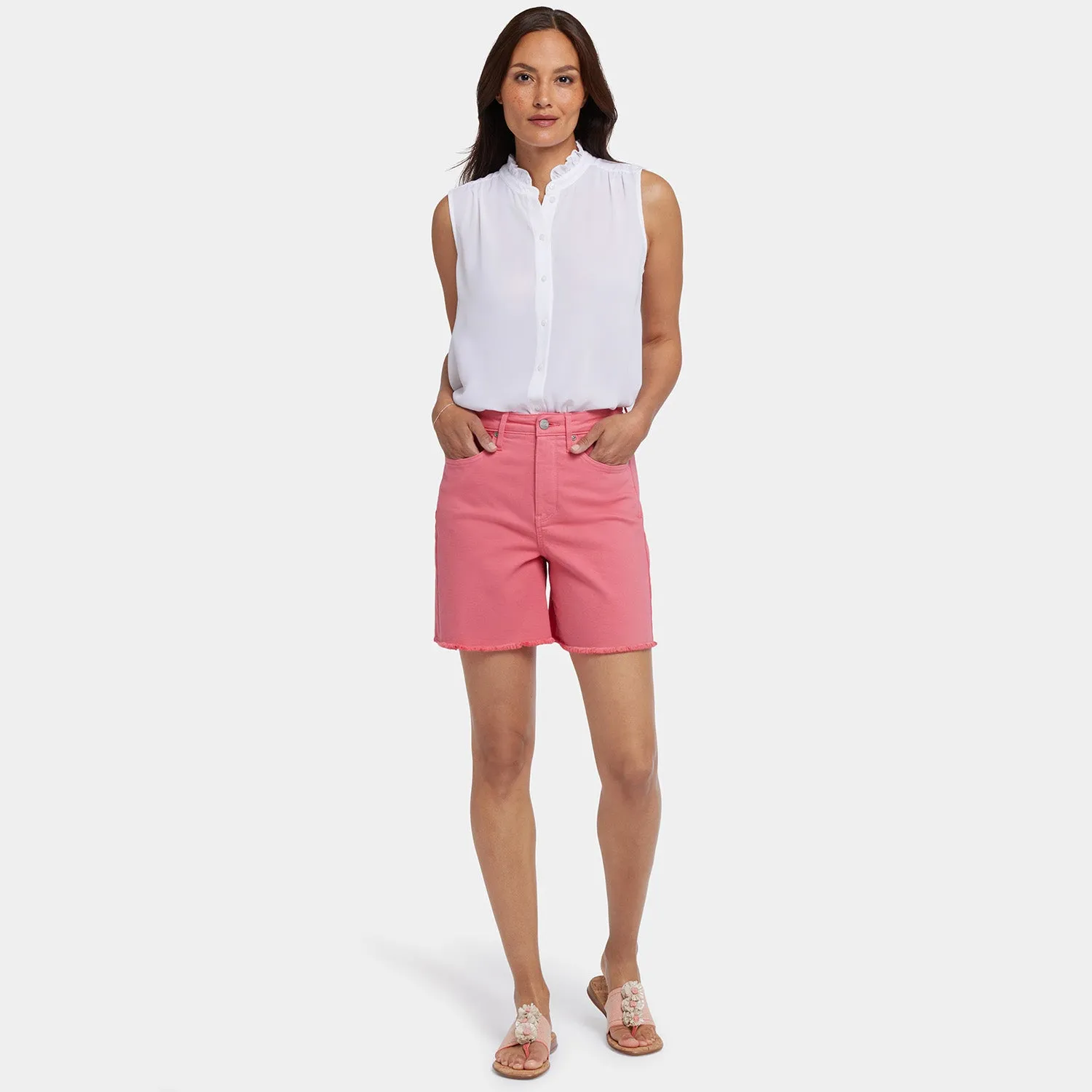 Berkyn Relaxed Denim Shorts - Spiced Coral