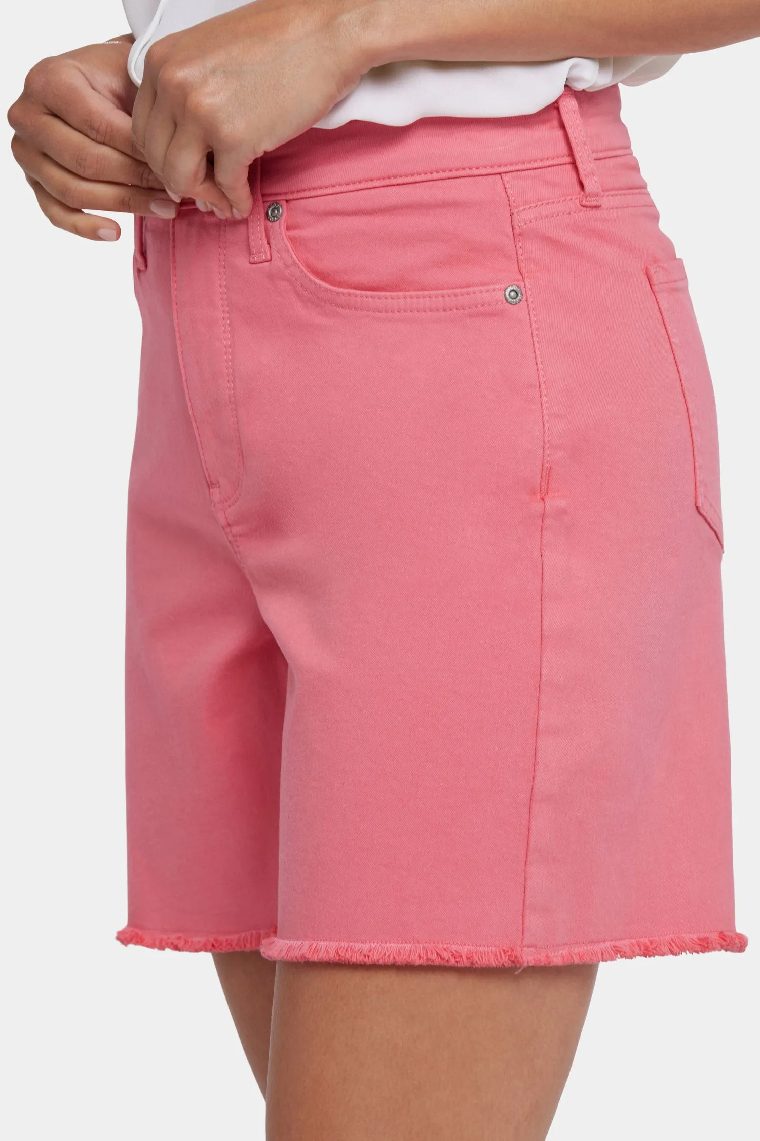 Berkyn Relaxed Denim Shorts - Spiced Coral