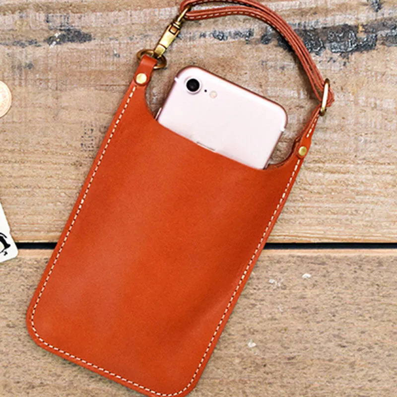 Best to Couples Gifts Phone Bag For Men Women Genuine Leather Vintage