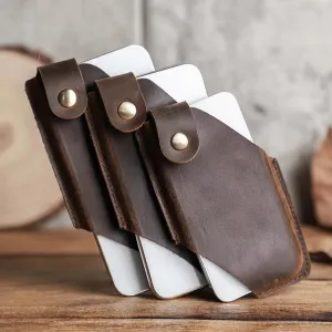 Best to Couples Gifts Phone Bag For Men Women Genuine Leather Vintage