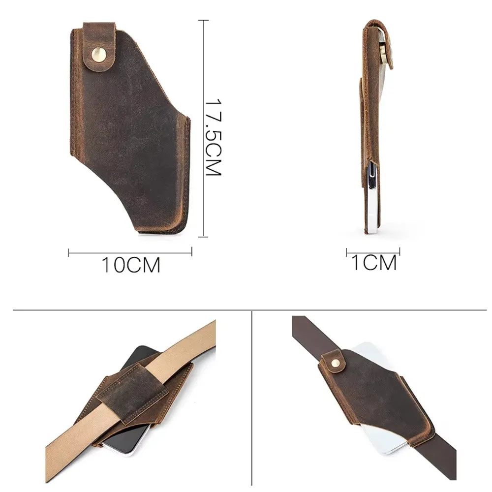 Best to Couples Gifts Phone Bag For Men Women Genuine Leather Vintage