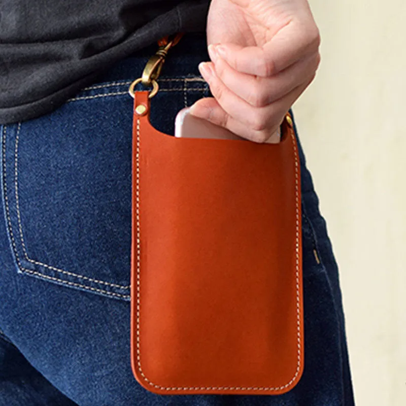 Best to Couples Gifts Phone Bag For Men Women Genuine Leather Vintage