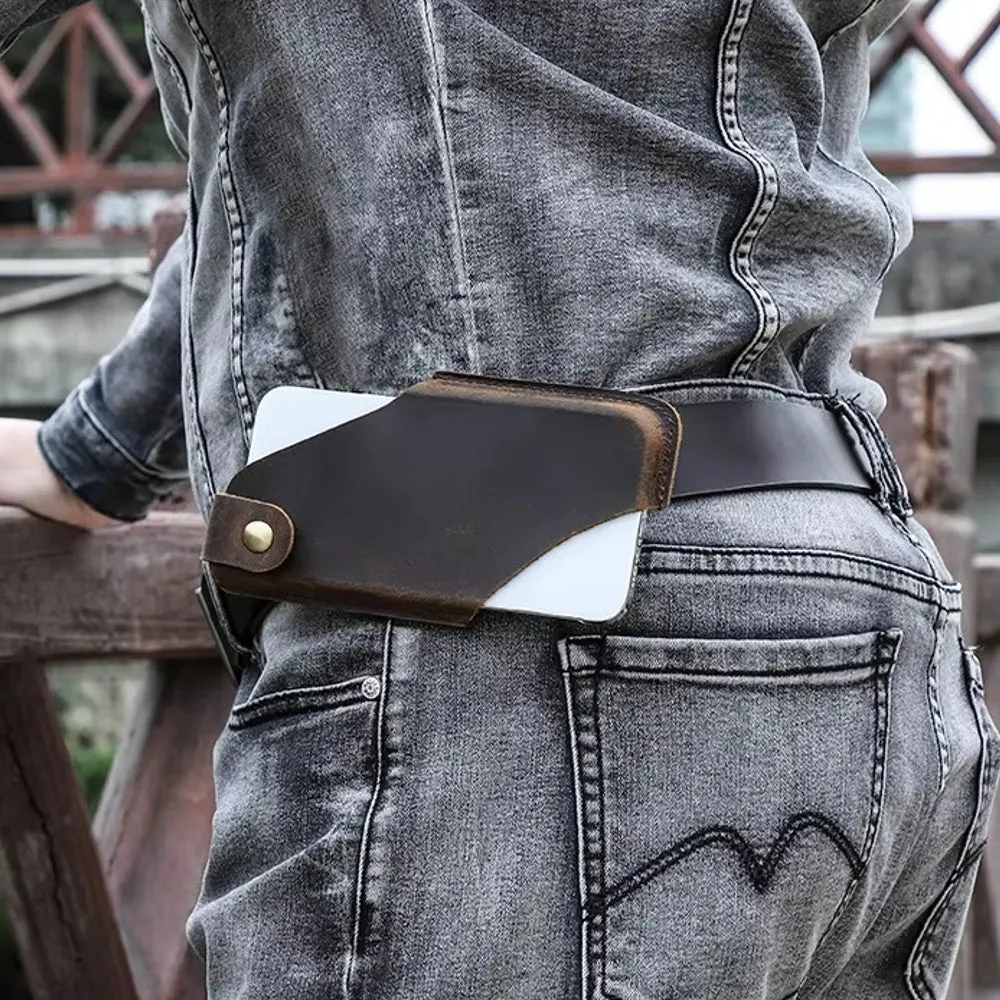Best to Couples Gifts Phone Bag For Men Women Genuine Leather Vintage