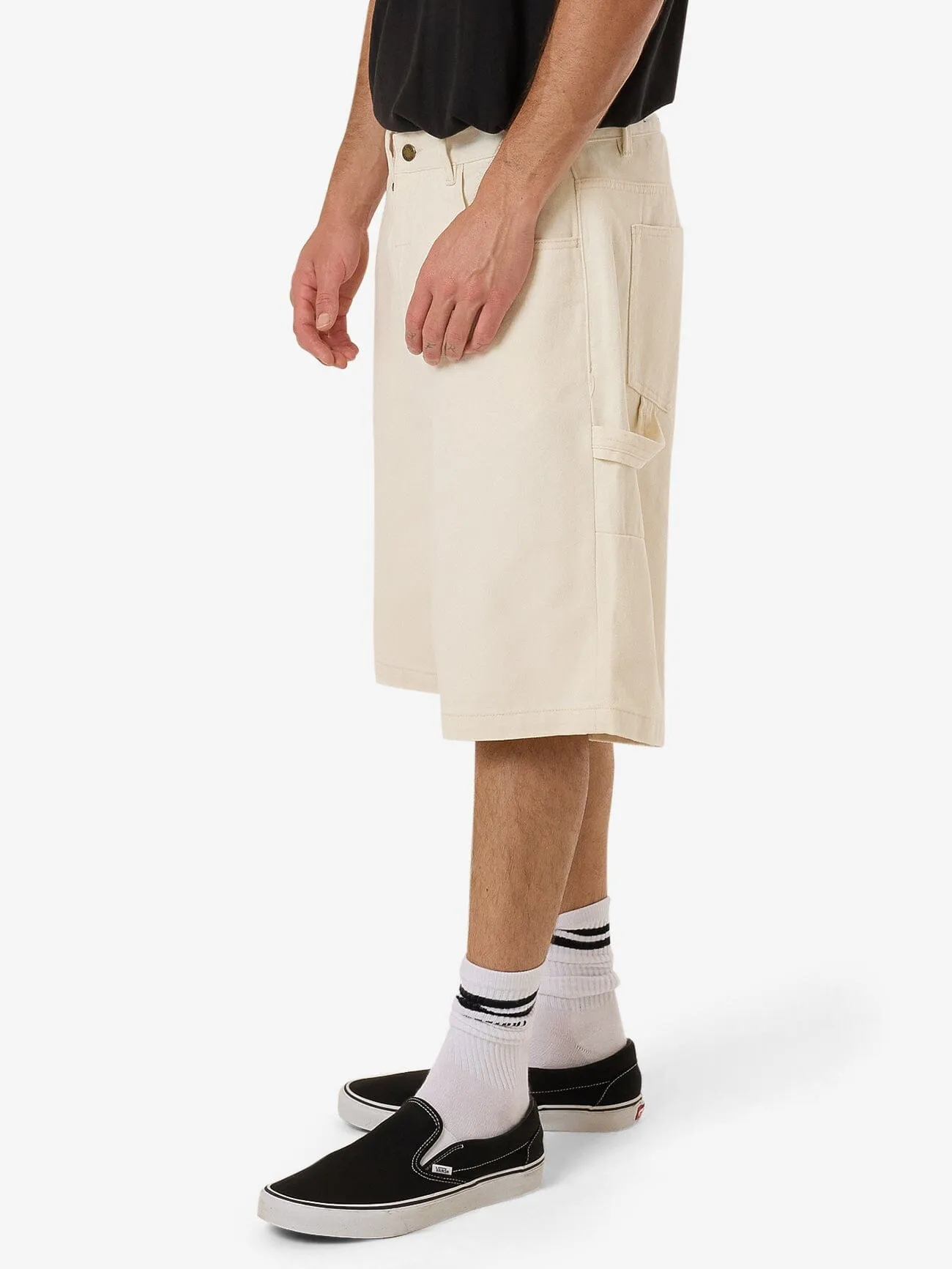 Big Slacker Denim Short - Heritage White