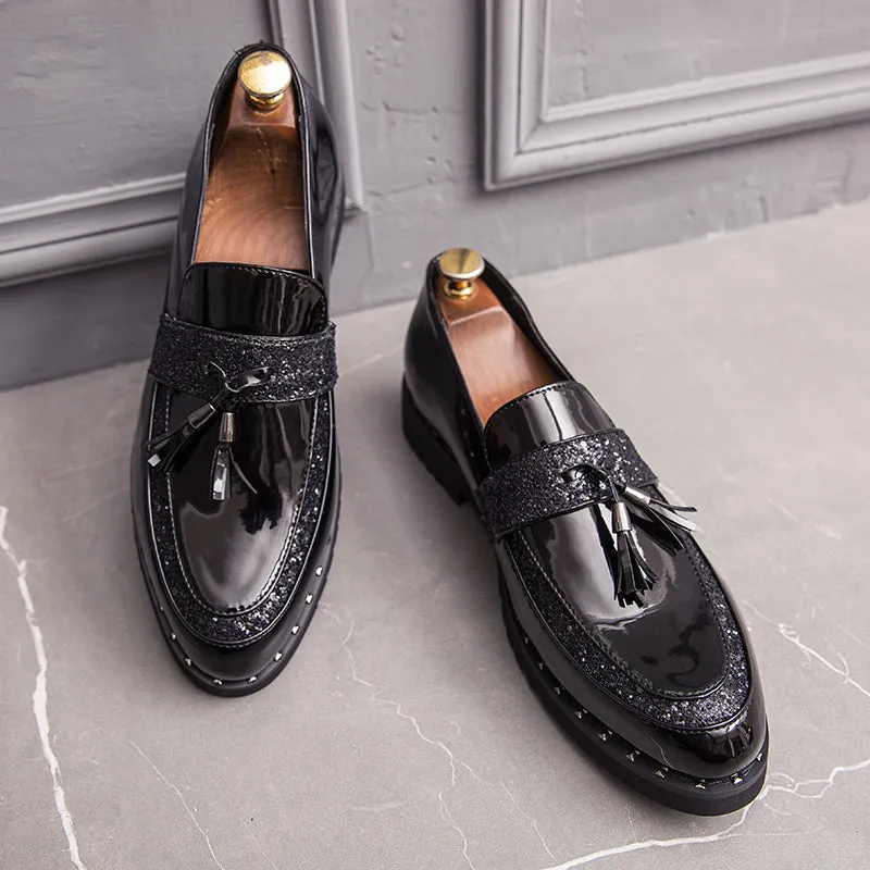 Black and Gold Shoes Mens