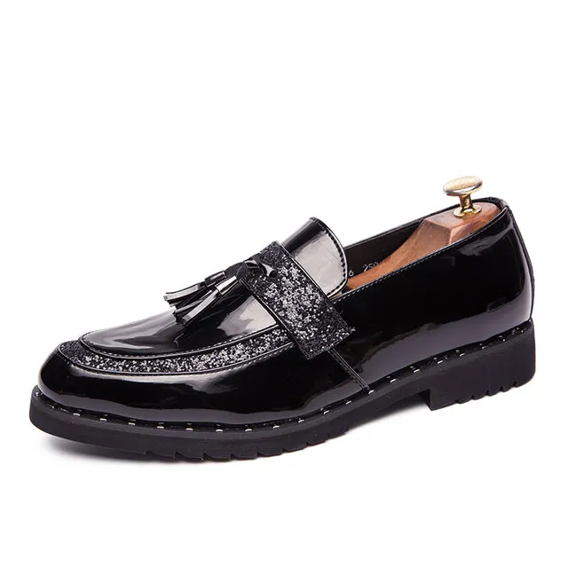 Black and Gold Shoes Mens
