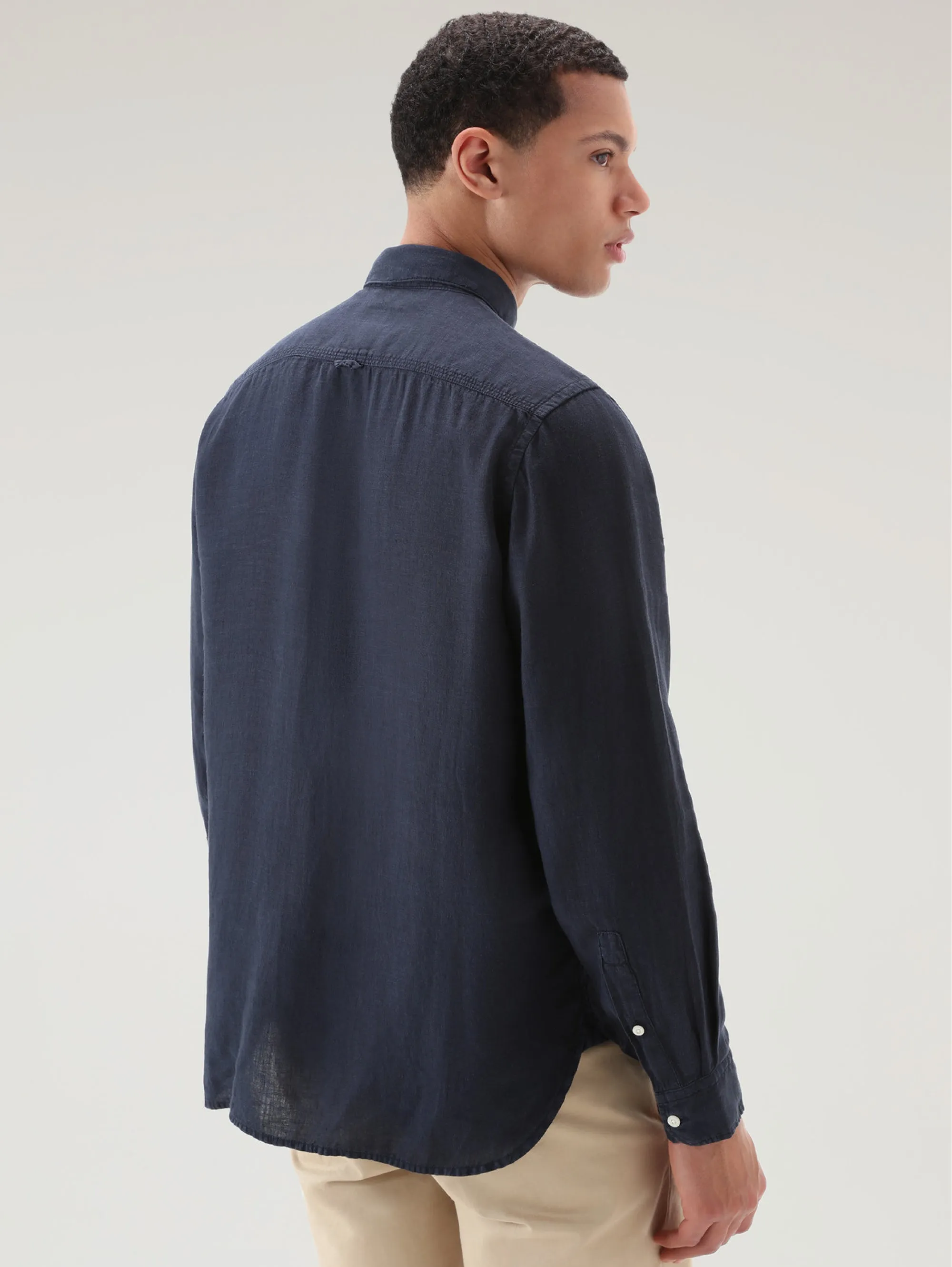Blue Classic Collar Shirt