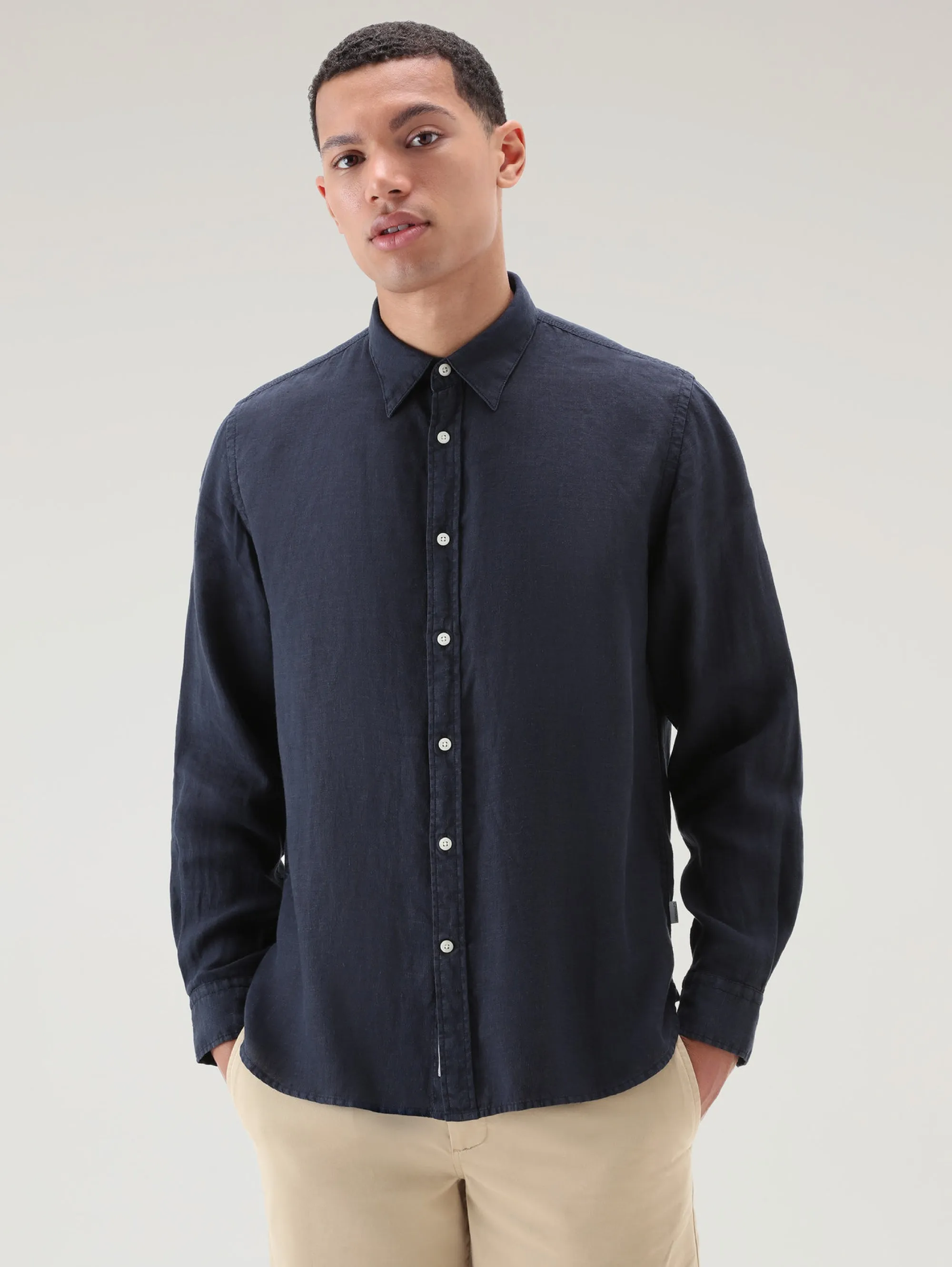 Blue Classic Collar Shirt