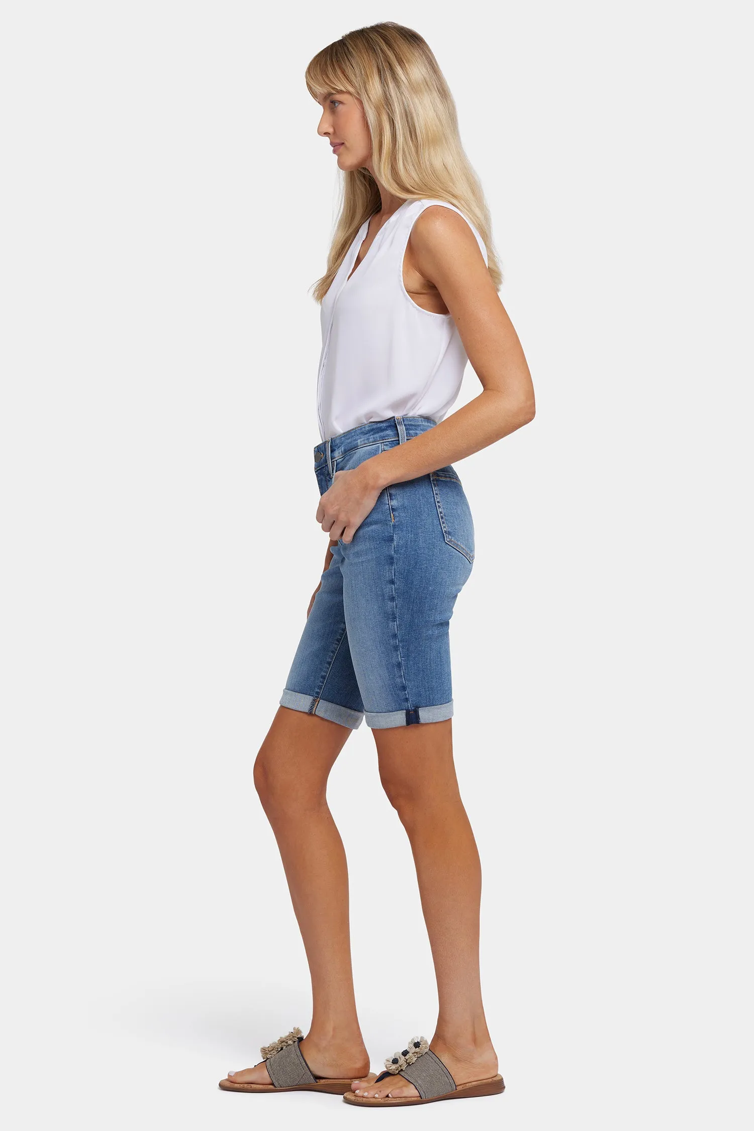 Briella 11 Inch Denim Shorts - Barcelona Breeze