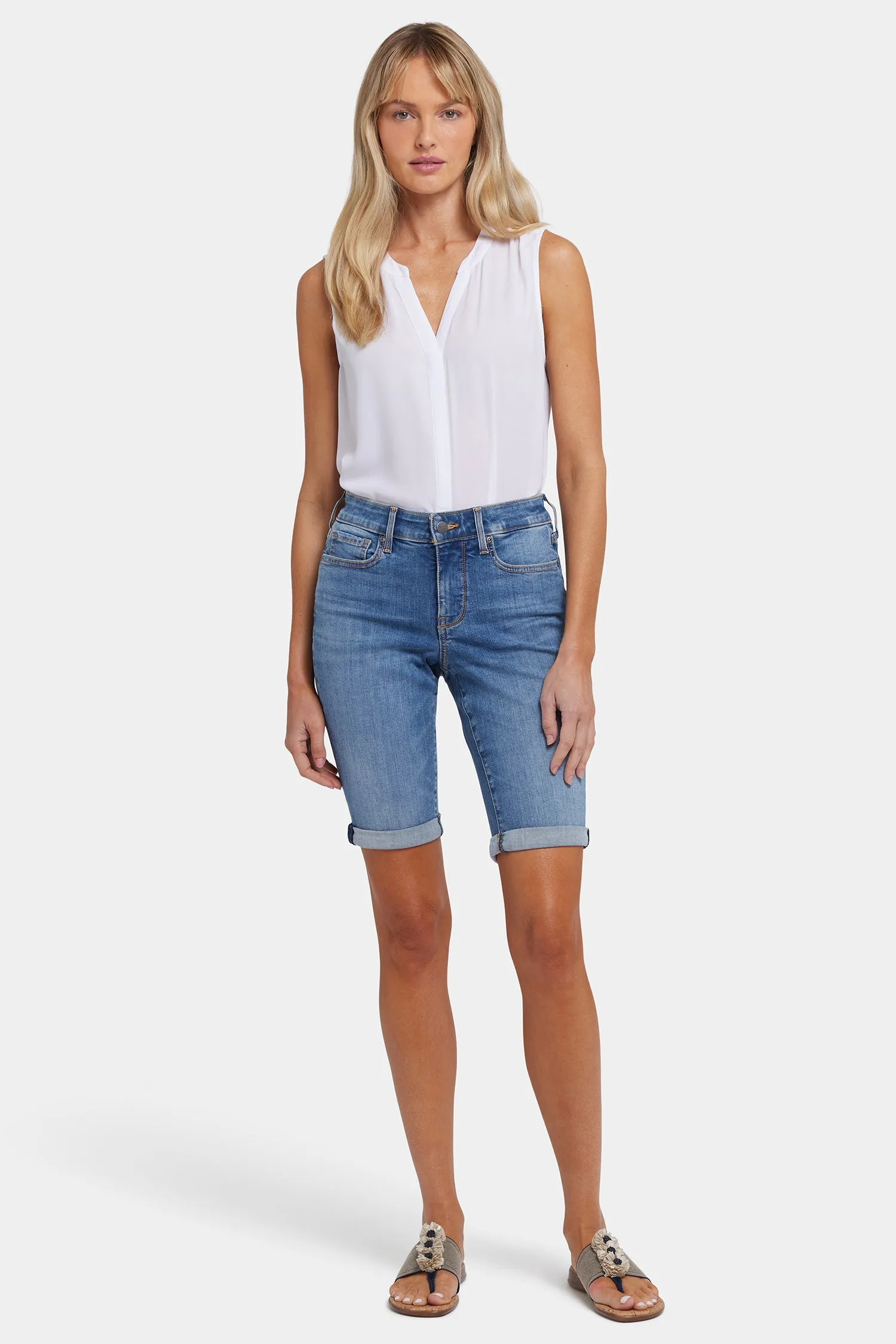 Briella 11 Inch Denim Shorts - Barcelona Breeze