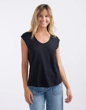 Cali Scoop Tank - Black