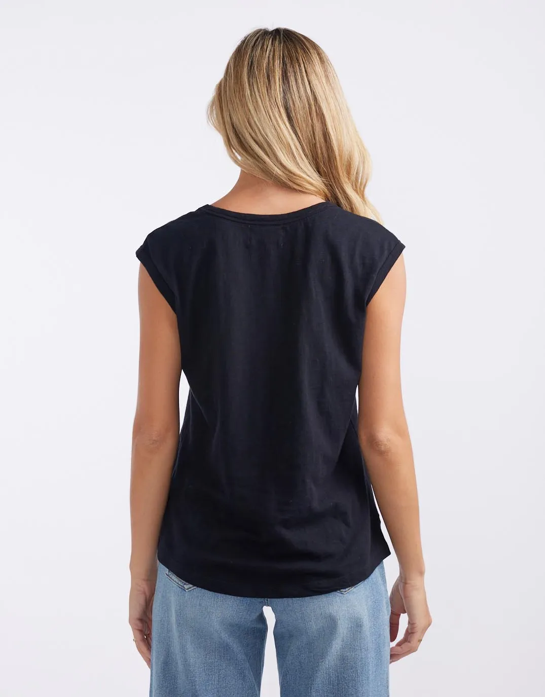 Cali Scoop Tank - Black