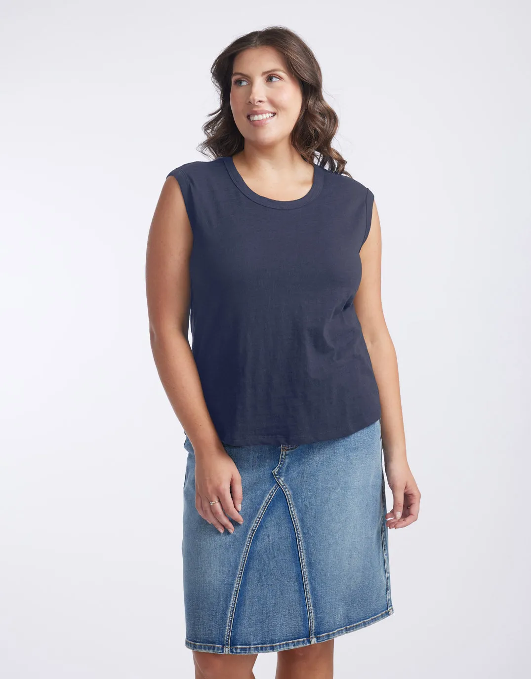 Cali Tank Top - Navy