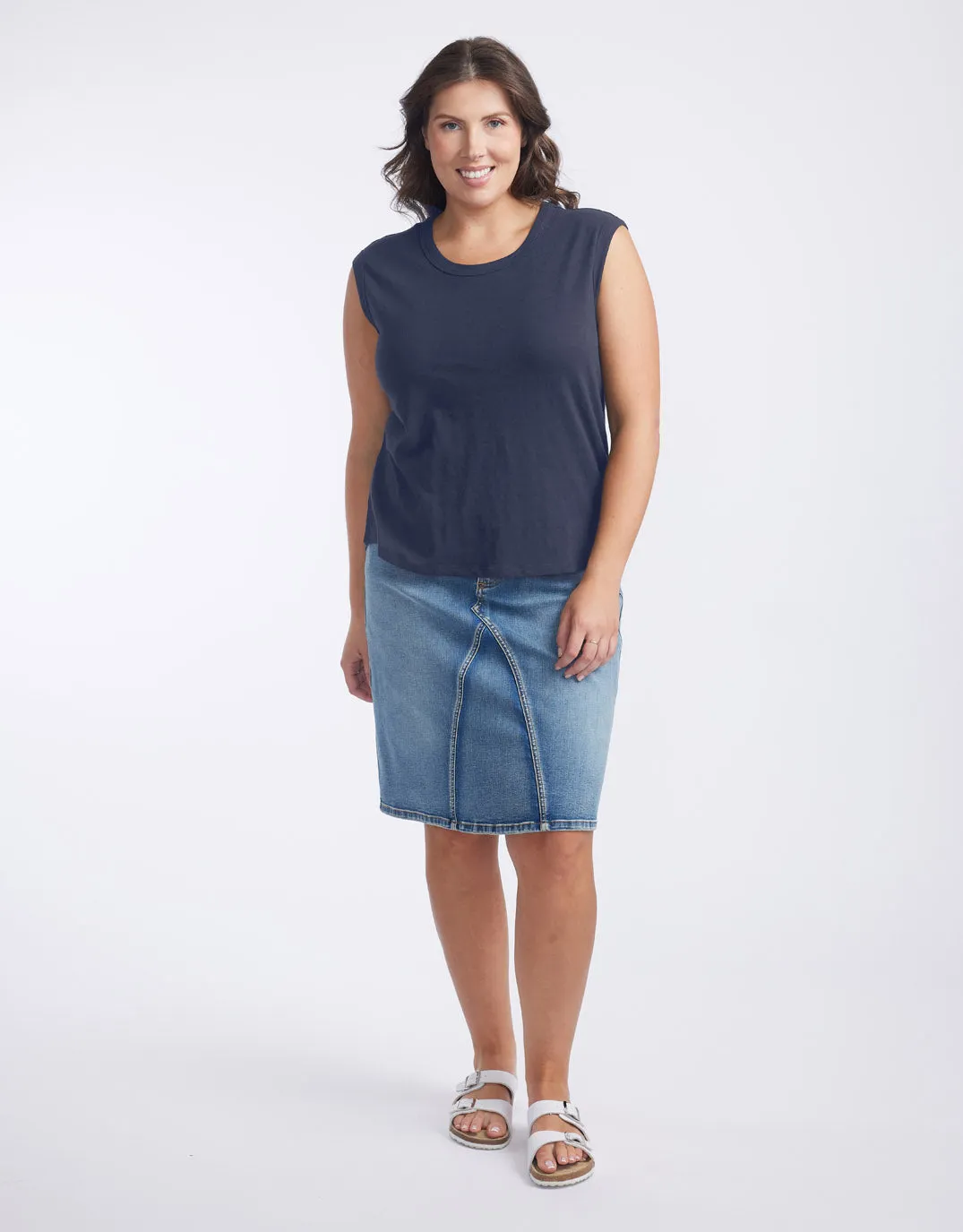 Cali Tank Top - Navy