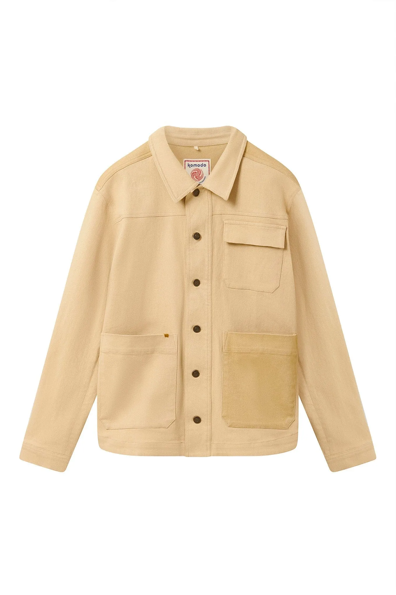 Christophie Men's Organic Cotton Jacket | Sand patch