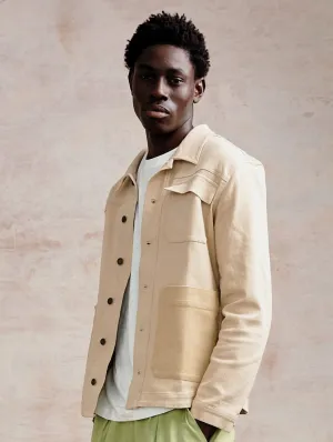 Christophie Men's Organic Cotton Jacket | Sand patch