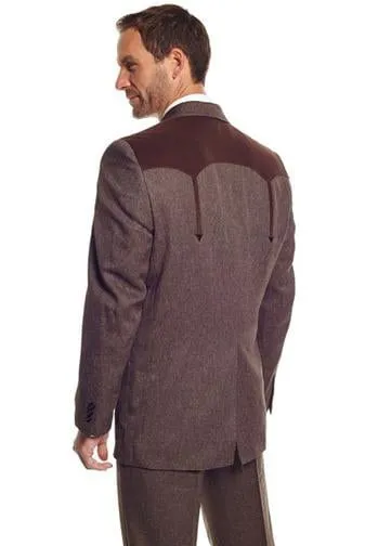 Cripple Creek Mens Boise Heather Chestnut 100% Polyester Sport Coat