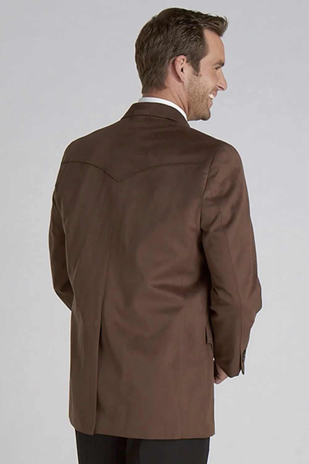 Cripple Creek Mens Houston Microsuede Chestnut 100% Polyester Sport Coat