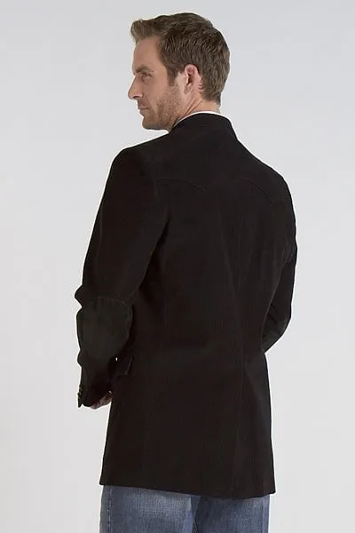 Cripple Creek Mens Lubbock Corduroy Black 100% Cotton Sport Coat