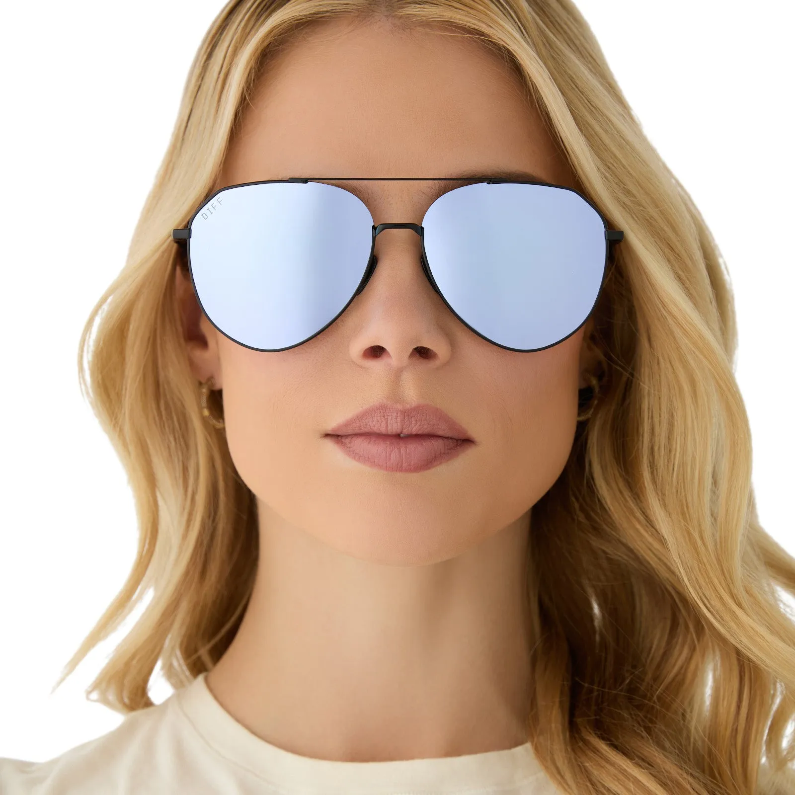 DASH - BLACK   LAVENDER MIRROR SUNGLASSES