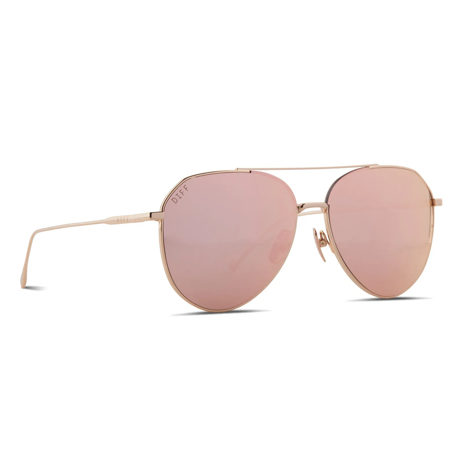 DASH - GOLD   PEACH MIRROR SUNGLASSES