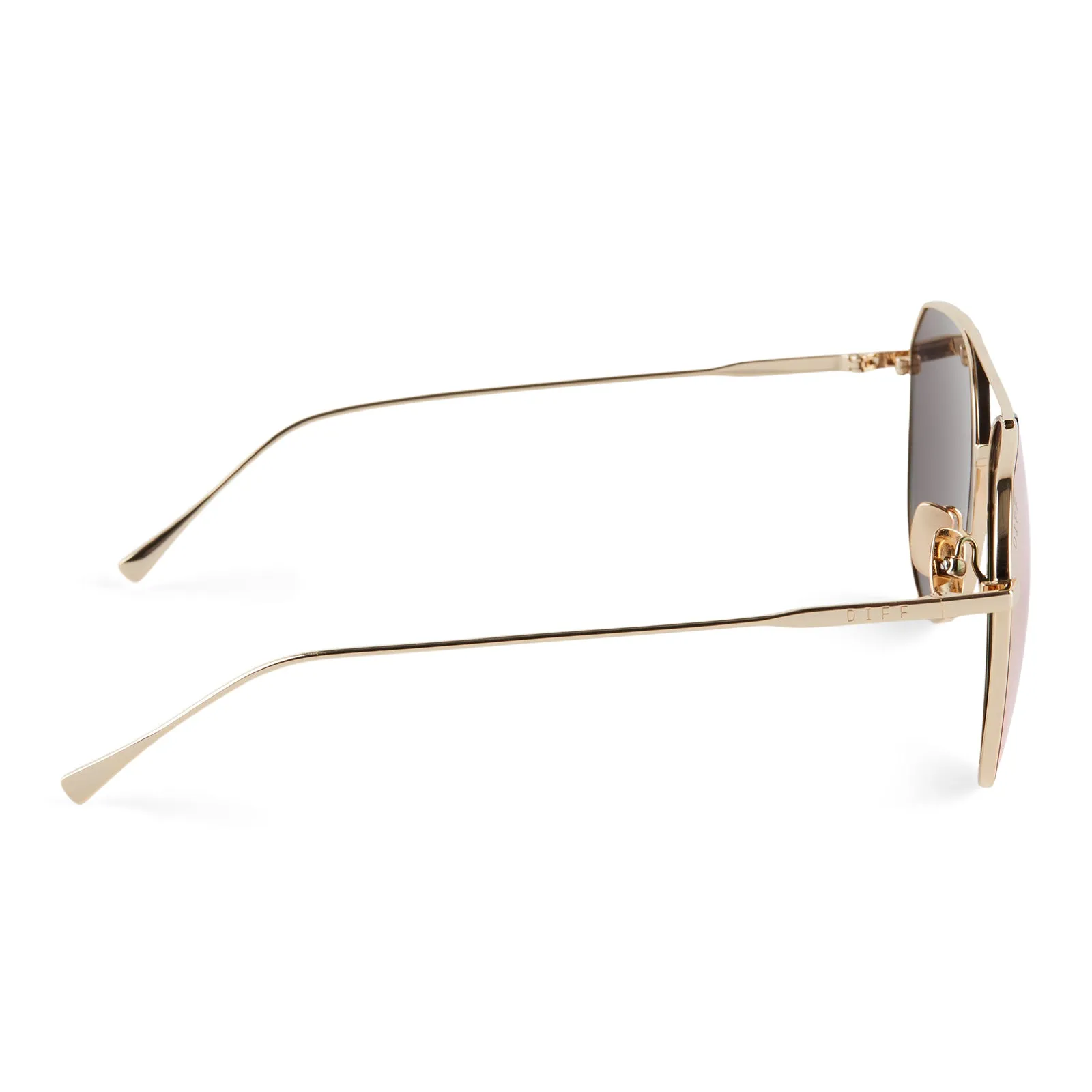DASH - GOLD   PEACH MIRROR SUNGLASSES
