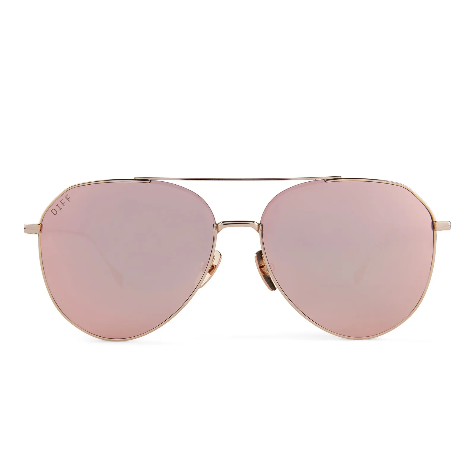 DASH - GOLD   PEACH MIRROR SUNGLASSES