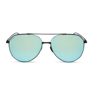 DASH - MATTE BLACK   BLUE MIRROR   POLARIZED SUNGLASSES