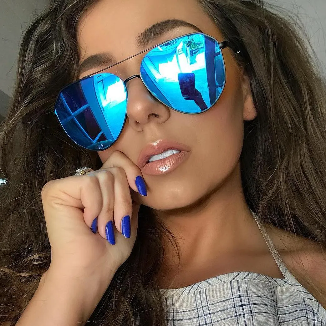 DASH - MATTE BLACK   BLUE MIRROR   POLARIZED SUNGLASSES