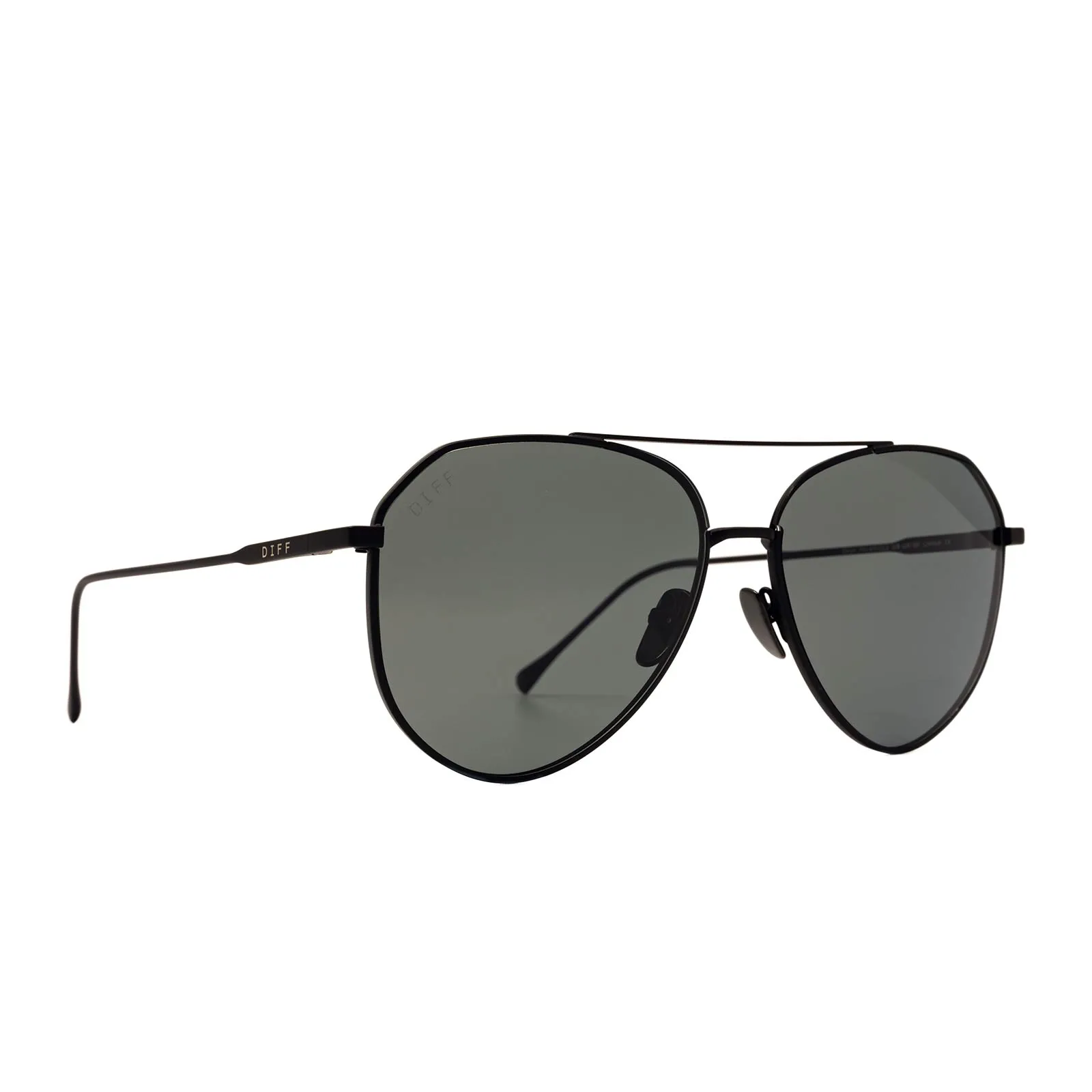 DASH - MATTE BLACK   SOLID GREY   POLARIZED MENS SUNGLASSES