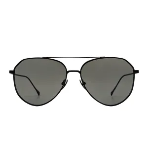 DASH - MATTE BLACK   SOLID GREY   POLARIZED MENS SUNGLASSES