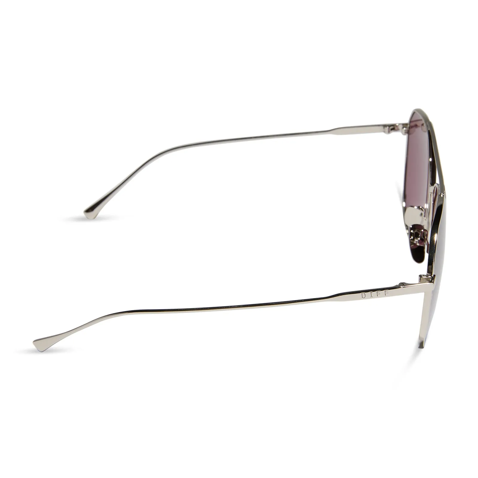 DASH - SILVER   AUBERGINE W SILVER FLASH   POLARIZED SUNGLASSES